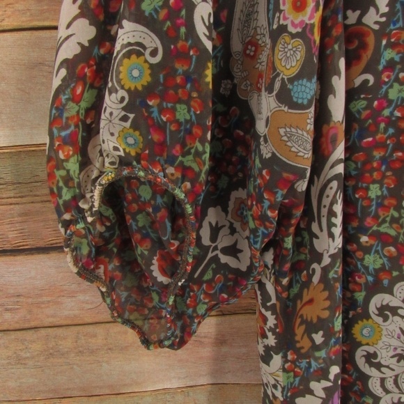 MAXRAVE Floral V-Neck Boho Dress M - Picture 13 of 16